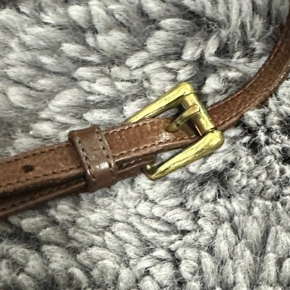 Dooney & Bourke Black and Brown Vintage Leather Messenger Bag - Picture 5 of 12